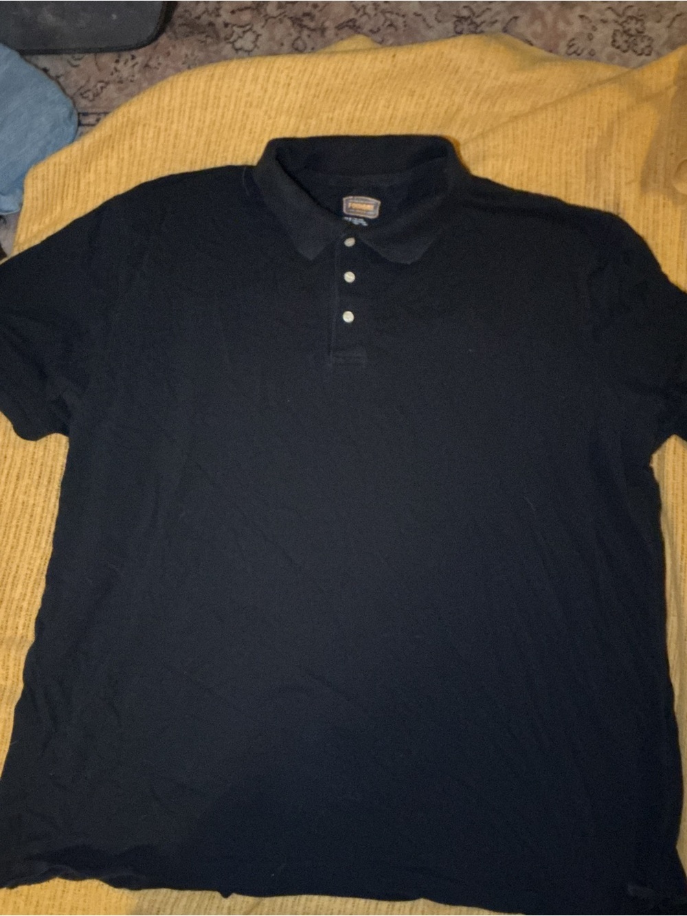 The Foundry Supply Co. Black Short-Sleeve Polo
